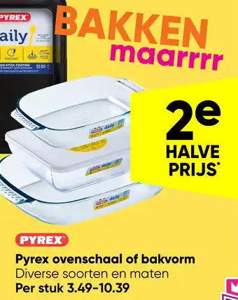 Big Bazar Pyrex ovenschaal of bakvorm aanbieding