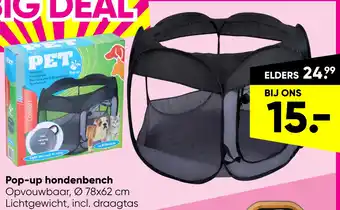 Big Bazar Pop-up hondenbench aanbieding