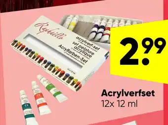 Big Bazar Acrylverfset aanbieding