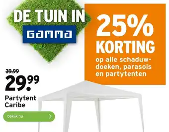 GAMMA Partytent Caribe aanbieding