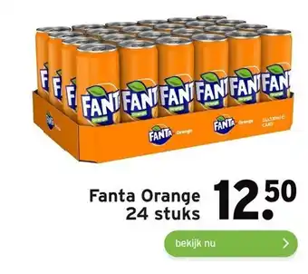 GAMMA Fanta Orange 24 stuks aanbieding