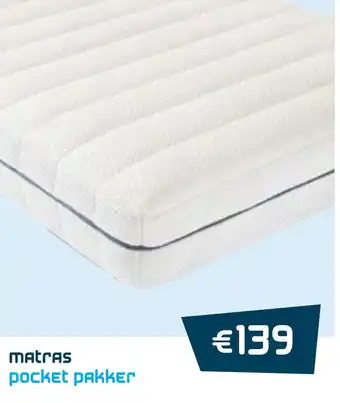 Beddenreus Matras pocket pakker aanbieding