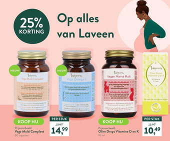 Holland & Barrett Op alles van Laveen aanbieding