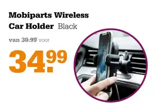 Telecombinatie Mobiparts Wireless Car Holder Black aanbieding