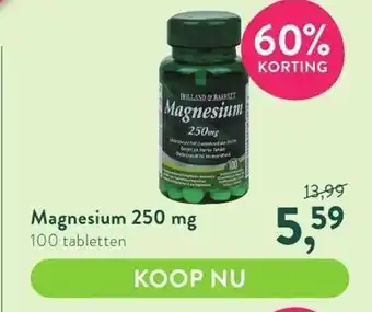 Holland & Barrett Magnesium 250 mg aanbieding