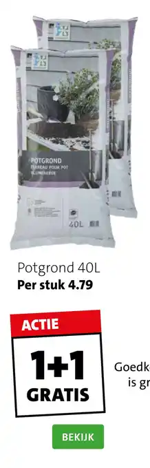 Intratuin Potgrond 40L aanbieding