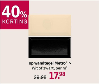 Karwei wandtegel Metro aanbieding