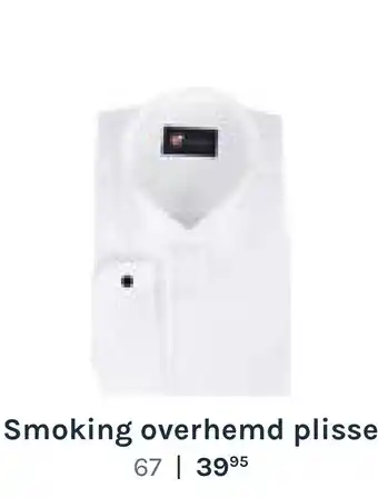 Suitable Smoking overhemd plisse aanbieding