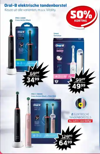 Trekpleister Oral-B elektrische tandenborstel aanbieding