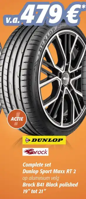 UwBandenspecialist Complete set Dunlop Sport Maxx RT 2 aanbieding
