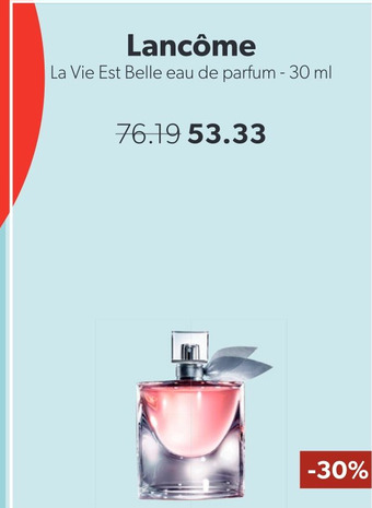 Wehkamp Lancôme La Vie Est Belle eau de parfum - 30 ml aanbieding