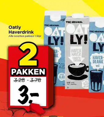 Vomar Voordeelmarkt Oatly Haverdrink aanbieding