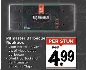 Vomar Voordeelmarkt Pitmaster Barbecue Rookbox aanbieding