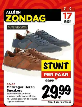 Vomar Voordeelmarkt McGregor Heren Sneakers aanbieding