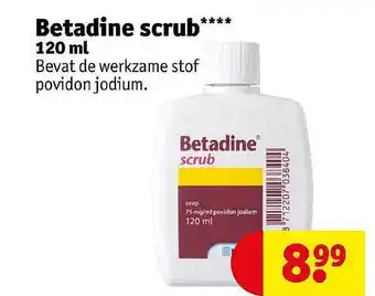 Kruidvat Betadine Scrub 120 Ml aanbieding