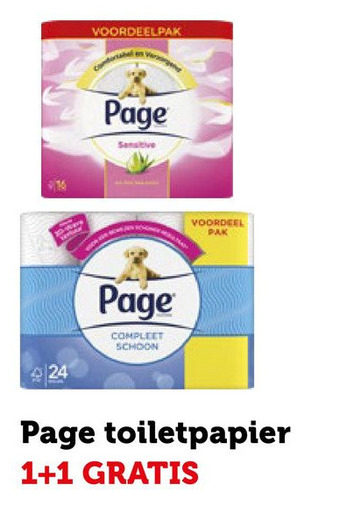 Coop Page toiletpapier aanbieding