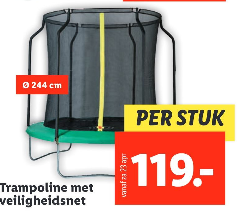 Trampoline met aanbieding bij Lidl