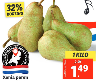 Lidl Xenia peren aanbieding