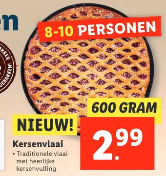 Lidl Kersenvlaai • Traditionele vlaai met heerlijke kersenvulling aanbieding