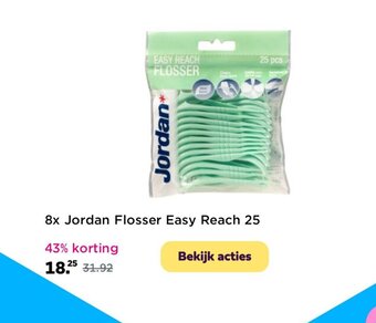 Plein.nl 8x Jordan flosser easy reach 25 aanbieding