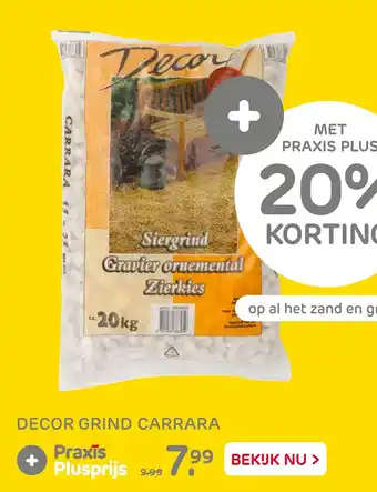 Praxis Decor grind carrara aanbieding