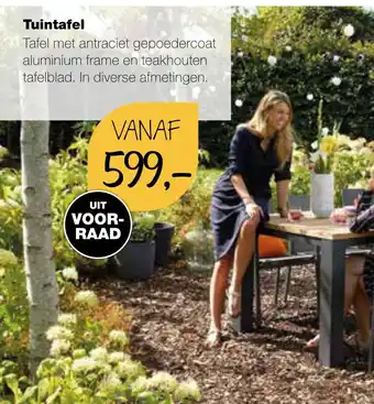 Sijben Tuintafel aanbieding