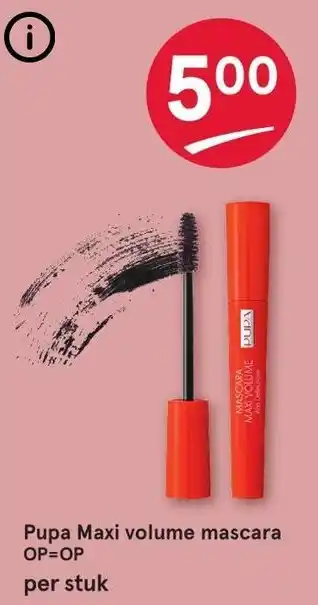 Etos Pupa Maxi volume mascara aanbieding