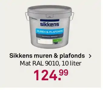 Karwei Sikkens muren & plafonds 10 liter aanbieding