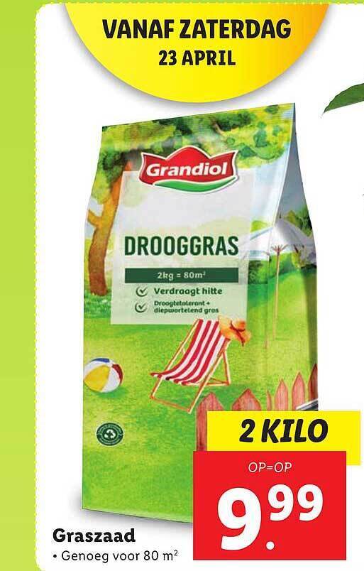 Grandiol Graszaad aanbieding bij Lidl