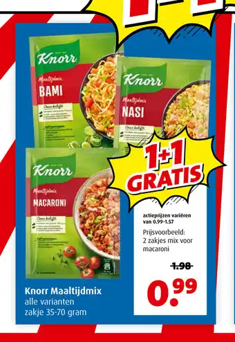 Boni Knorr Maaltijdmix alle varianten zakje 35-70 gram aanbieding