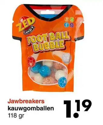 Wibra Jawbreakers Kauwgomballen aanbieding