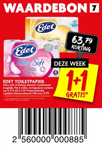 Dekamarkt Edet toiletpapier aanbieding