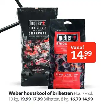 Boerenbond Weber houtskool of briketten aanbieding