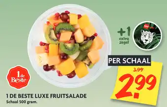 Dekamarkt 1 De Beste Luxe Fruitsalade 500 gram aanbieding