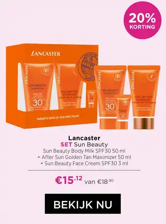 ICI Paris XL Lancaster SET Sun Beauty aanbieding