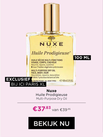 ICI Paris XL Nuxe Huile Prodigieuse Multi-Purpose Dry Oil aanbieding
