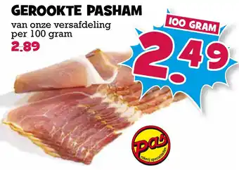 Boon`s Markt Gerookte pasham 100 gram aanbieding