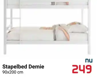 Beddenreus Stapelbed Demie 90x200 cm aanbieding