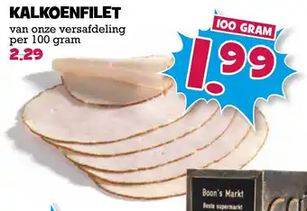 Boon`s Markt Kalkoenfilet 100 gram aanbieding