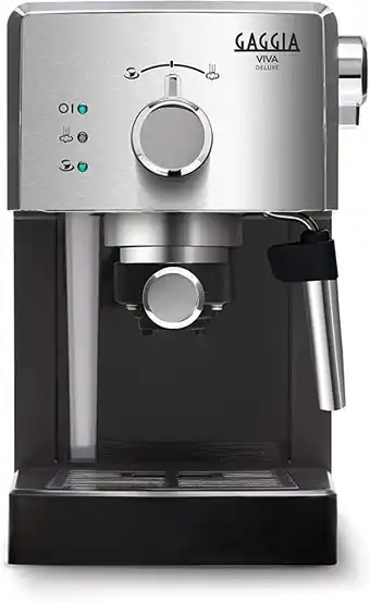 Amazon Gaggia RI8435/11 Viva Deluxe espressomachine, handmatig, voor malen en pads, 1025 W, 1 ... aanbieding