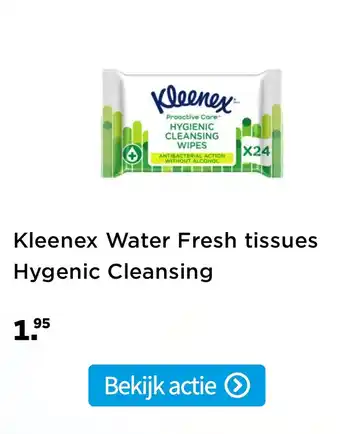 Plein.nl Kleenex water fresh tissues hygenic cleansing aanbieding