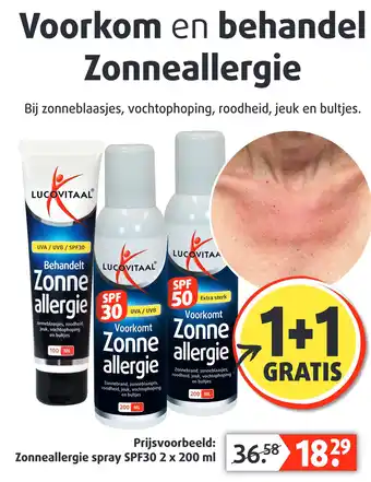 Lucovitaal Voorkom en behandel Zonneallergie aanbieding