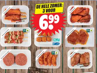 Dirk Bbq vlees, kip, vis of vegetarisch aanbieding