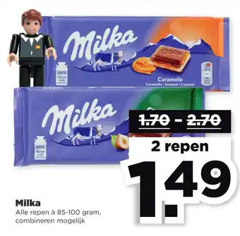 PLUS Milka aanbieding