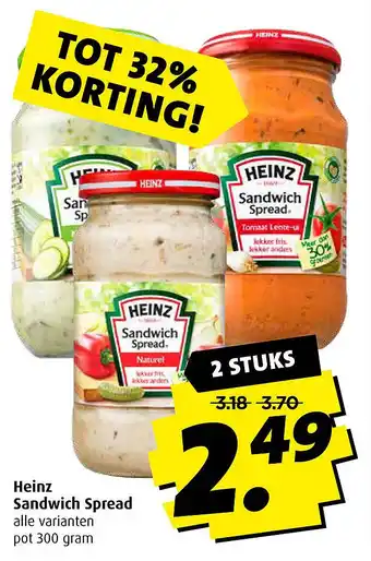 Boni Heinz Sandwich Spread aanbieding