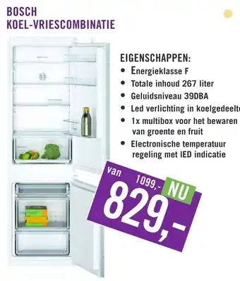 Keukendepot Bosch koel-vriescombinatie aanbieding