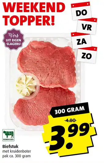 Boni Biefstuk 300 gram aanbieding