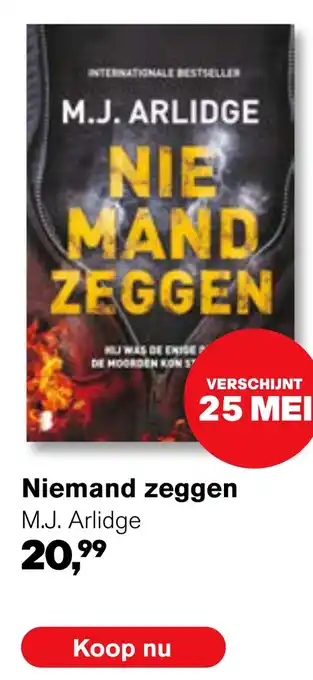 AKO Niemand zeggen aanbieding