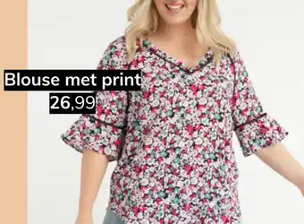 MS Mode Blouse met print aanbieding