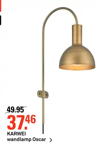 Karwei Karwei wandlamp Oscar aanbieding